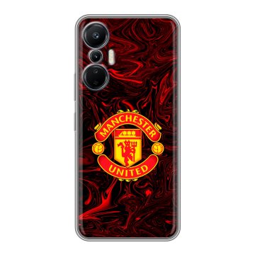 Силиконовый чехол на Infinix Hot 20S с принтом Manchester United Силиконовый чехол на Infinix Hot 20S с принтом Manchester United