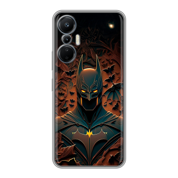 Силиконовый чехол на Infinix Hot 20S с принтом Batman Бэтмен Силиконовый чехол на Infinix Hot 20S с принтом Batman Бэтмен