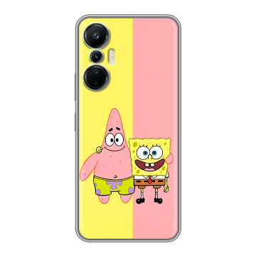 Силиконовый чехол на Infinix Hot 20S с принтом Спанч боб Спанчбоб Силиконовый чехол на Infinix Hot 20S с принтом Спанч боб Спанчбоб