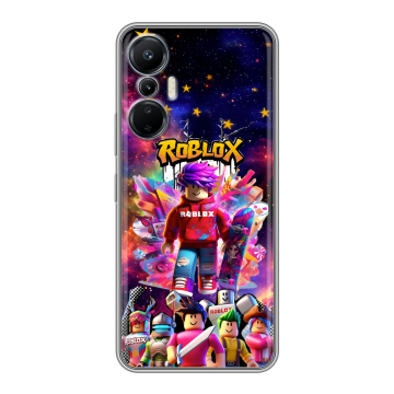 Силиконовый чехол на Infinix Hot 20S с принтом Roblox Роблокс Силиконовый чехол на Infinix Hot 20S с принтом Roblox Роблокс
