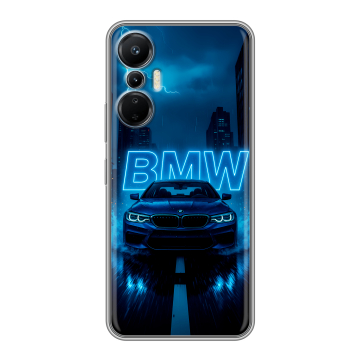 Силиконовый чехол на Infinix Hot 20S с принтом BMW БМВ