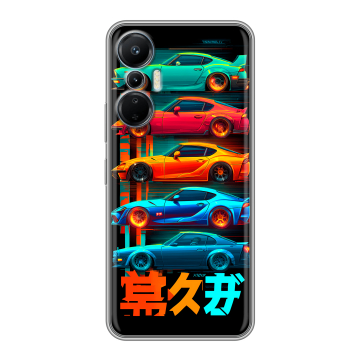 Силиконовый чехол на Infinix Hot 20S с принтом машины тачки Силиконовый чехол на Infinix Hot 20S с принтом машины тачки