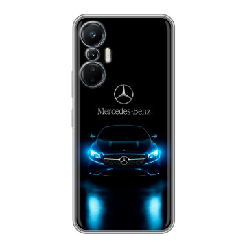 Силиконовый чехол на Infinix Hot 20S с принтом Mercedes Мерседес