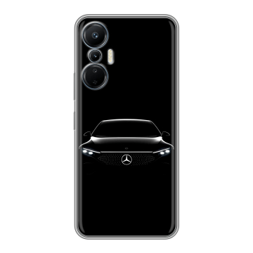 Силиконовый чехол на Infinix Hot 20S с принтом Mercedes Мерседес