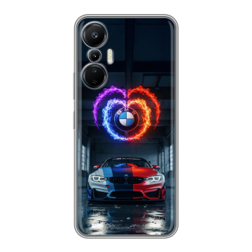 Силиконовый чехол на Infinix Hot 20S с принтом BMW БМВ