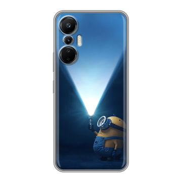 Силиконовый чехол на Infinix Hot 20S с принтом Миньоны Силиконовый чехол на Infinix Hot 20S с принтом Миньоны