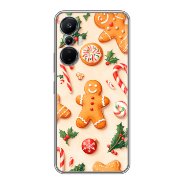 Силиконовый чехол на Infinix Hot 20S с принтом Новый год