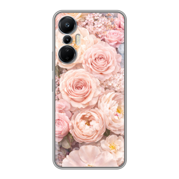 Силиконовый чехол на Infinix Hot 20S с принтом женский