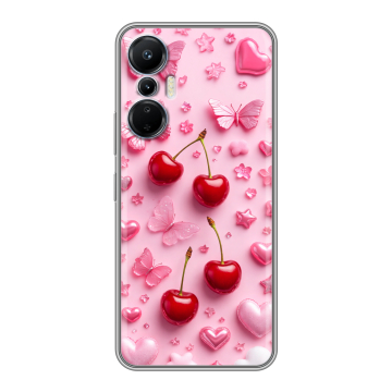 Силиконовый чехол на Infinix Hot 20S с принтом для девочек Силиконовый чехол на Infinix Hot 20S с принтом для девочек