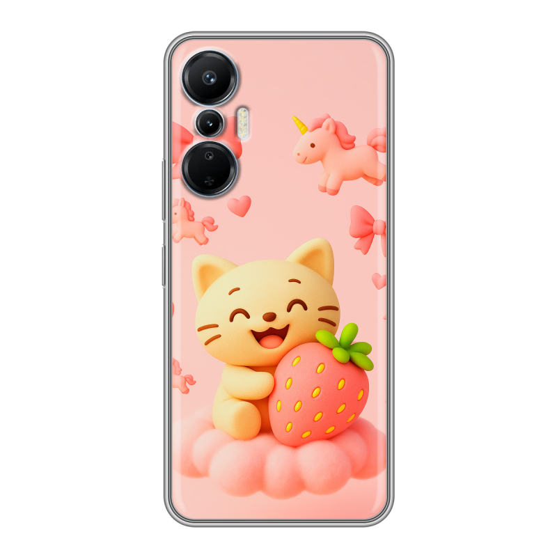 Силиконовый чехол на Infinix Hot 20S с принтом для девочек Силиконовый чехол на Infinix Hot 20S с принтом для девочек