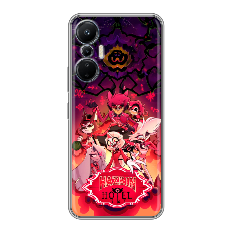 Силиконовый противоударный чехол на Infinix Hot 20S с принтом Hazbin Hotel Отель Хазбин Силиконовый противоударный чехол на Infinix Hot 20S с принтом Hazbin Hotel Отель Хазбин