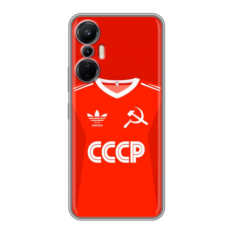 Силиконовый чехол на Infinix Hot 20S с принтом Флаг Герб СССР Силиконовый чехол на Infinix Hot 20S с принтом Флаг Герб СССР