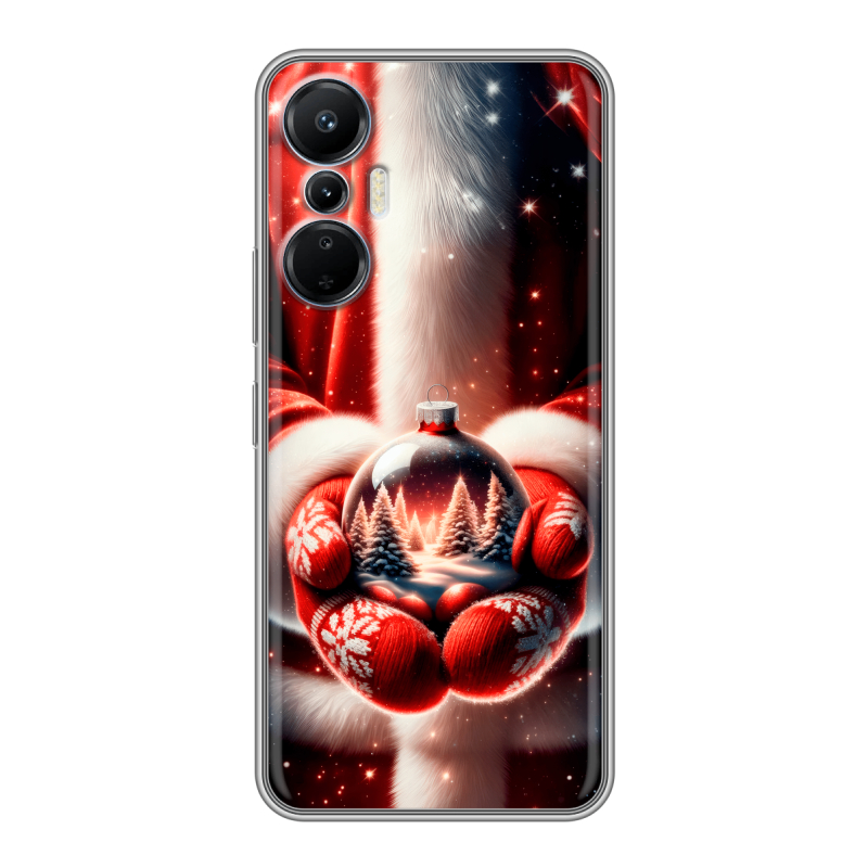 Силиконовый чехол на Infinix Hot 20S с принтом Новый год Силиконовый чехол на Infinix Hot 20S с принтом Новый год