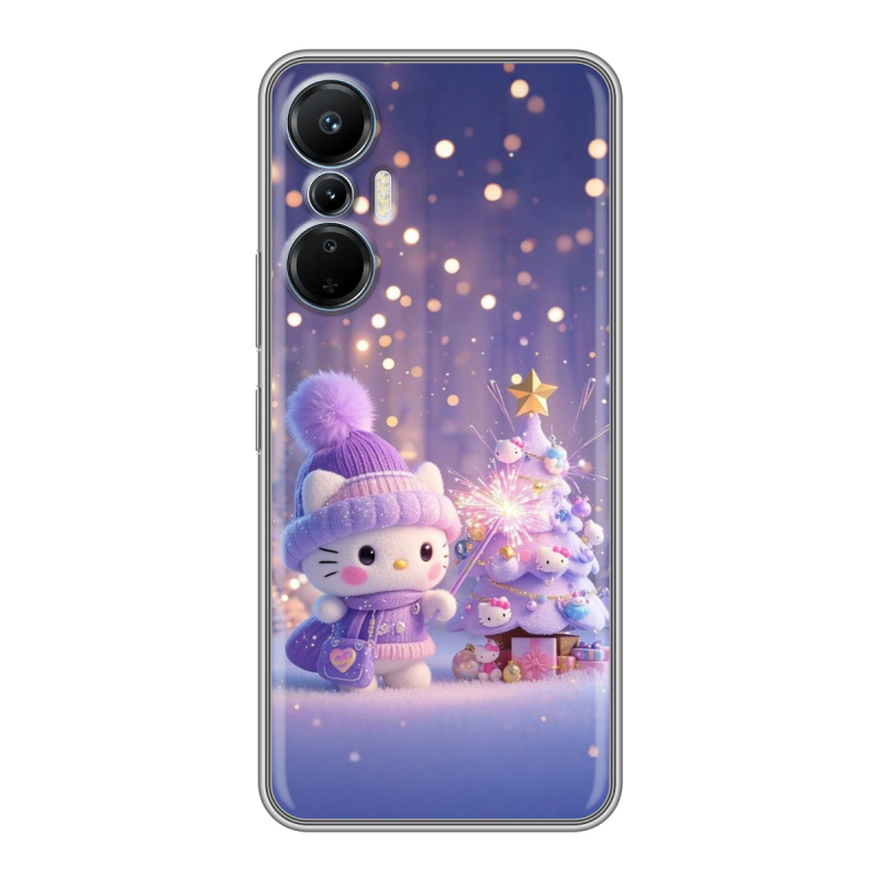 Силиконовый противоударный чехол на Infinix Hot 20S с принтом Новый год Силиконовый противоударный чехол на Infinix Hot 20S с принтом Новый год