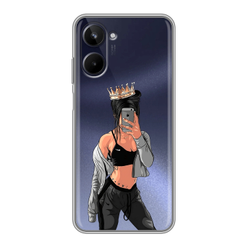 Силиконовый чехол на Realme 10 4G с принтом Женские принты