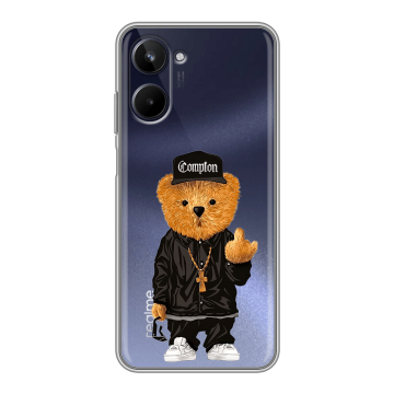 Силиконовый чехол на Realme 10 4G с принтом Мишка