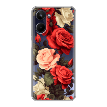 Силиконовый чехол на Realme 10 4G с принтом Розы