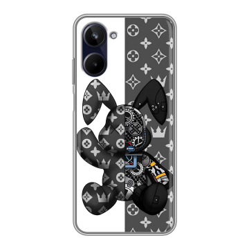 Силиконовый чехол на Realme 10 4G с принтом Луи робот
