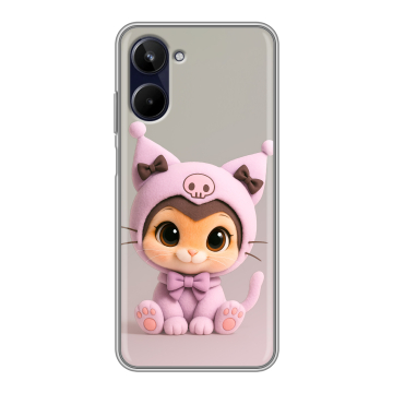 Силиконовый чехол на Realme 10 4G с принтом Куроми Kuromi 