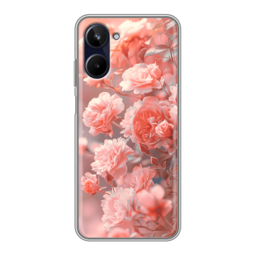 Силиконовый чехол на Realme 10 4G с принтом Розы цветы
