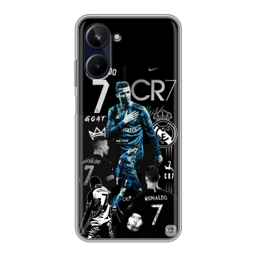 Силиконовый чехол на Realme 10 4G с принтом Реал Роналдо Силиконовый чехол на Realme 10 4G с принтом Реал Роналдо