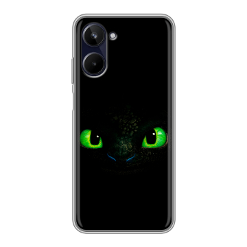 Силиконовый чехол на Realme 10 4G с принтом Как приручить дракона
