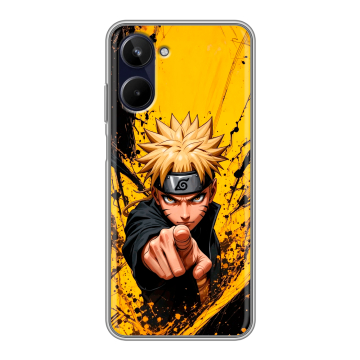 Силиконовый чехол на Realme 10 4G с принтом Naruto Наруто