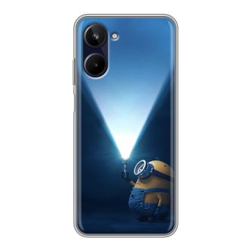 Силиконовый чехол на Realme 10 4G с принтом Миньоны