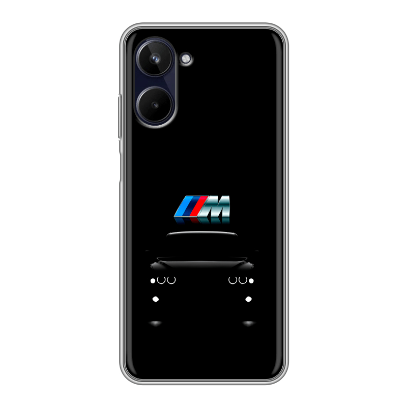 Силиконовый чехол на Realme 10 4G с принтом БМВ BMW Силиконовый чехол на Realme 10 4G с принтом БМВ BMW