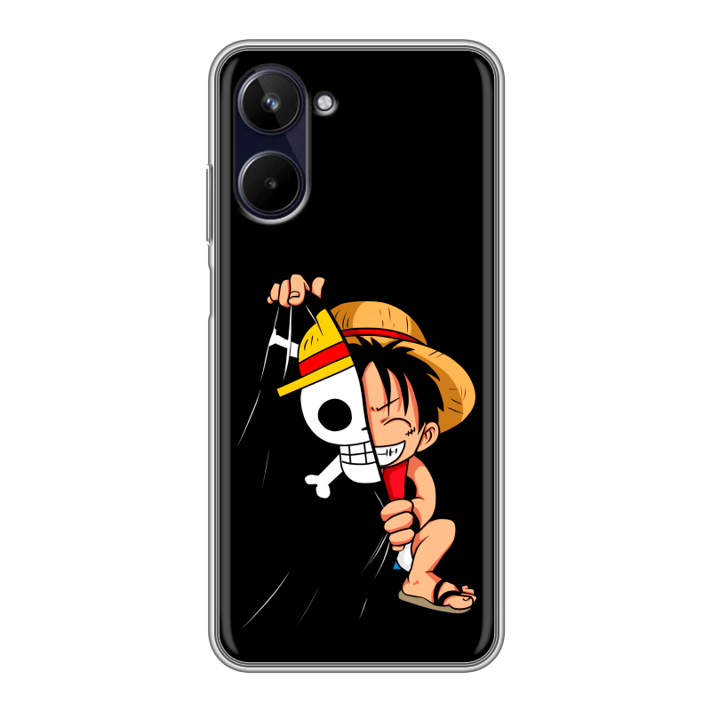 Силиконовый чехол на Realme 10 4G с принтом One Piece Ван Пис Силиконовый чехол на Realme 10 4G с принтом One Piece Ван Пис