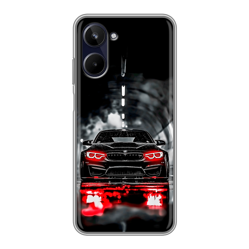 Силиконовый чехол на Realme 10 4G с принтом BMW БМВ Силиконовый чехол на Realme 10 4G с принтом BMW БМВ