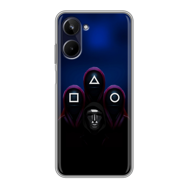 Силиконовый чехол на Realme 10 4G с принтом Игра Кальмара Силиконовый чехол на Realme 10 4G с принтом Игра Кальмара
