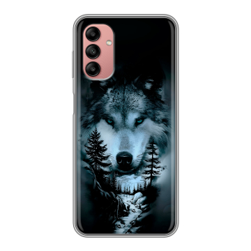 Силиконовый чехол на Samsung Galaxy A04s с принтом Лесной волк Силиконовый чехол на Samsung Galaxy A04s с принтом Лесной волк