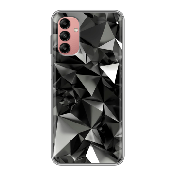 Силиконовый чехол на Samsung Galaxy A04s с принтом Черные кристаллы Силиконовый чехол на Samsung Galaxy A04s с принтом Черные кристаллы