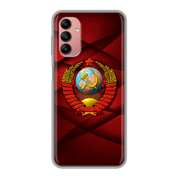 Силиконовый чехол на Samsung Galaxy A04s с принтом Герб СССР Силиконовый чехол на Samsung Galaxy A04s с принтом Герб СССР