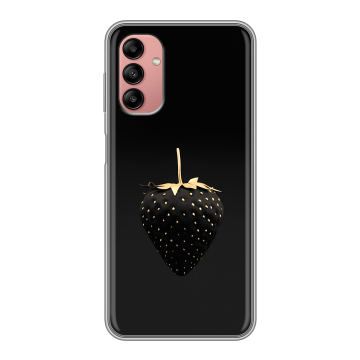 Силиконовый чехол на Samsung Galaxy A04s с принтом Черная клубника Силиконовый чехол на Samsung Galaxy A04s с принтом Черная клубника