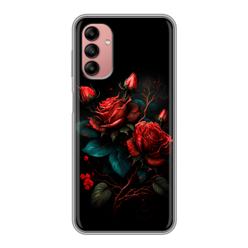 Силиконовый чехол на Samsung Galaxy A04s с принтом Розы красные