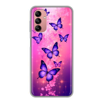 Силиконовый чехол на Samsung Galaxy A04s с принтом Бабочки