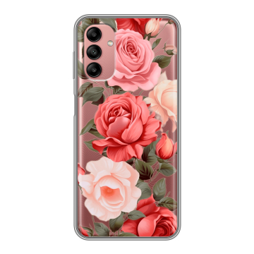 Силиконовый чехол на Samsung Galaxy A04s с принтом Розы
