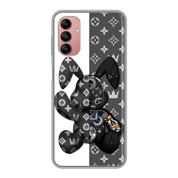 Силиконовый чехол на Samsung Galaxy A04s с принтом Луи робот