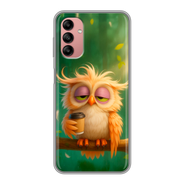 Силиконовый чехол на Samsung Galaxy A04s с принтом сова