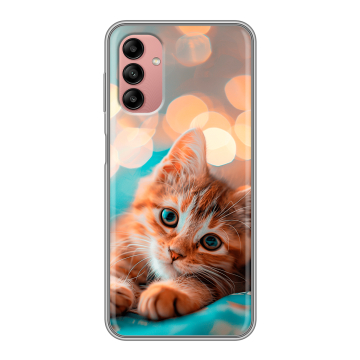 Силиконовый чехол на Samsung Galaxy A04s с принтом котик