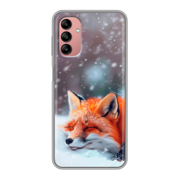 Силиконовый чехол на Samsung Galaxy A04s с принтом лиса