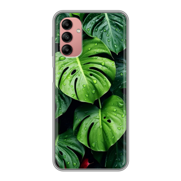 Силиконовый чехол на Samsung Galaxy A04s с принтом Листья