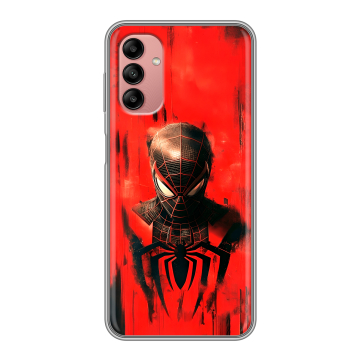 Силиконовый чехол на Samsung Galaxy A04s с принтом человек паук spiderman