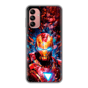 Силиконовый чехол на Samsung Galaxy A04s с принтом Железный человек Ironman