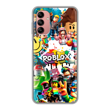 Силиконовый чехол на Samsung Galaxy A04s с принтом Roblox Роблокс Силиконовый чехол на Samsung Galaxy A04s с принтом Roblox Роблокс