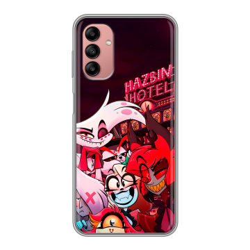 Силиконовый чехол на Samsung Galaxy A04s с принтом Hazbin Hotel Отель Хазбин
