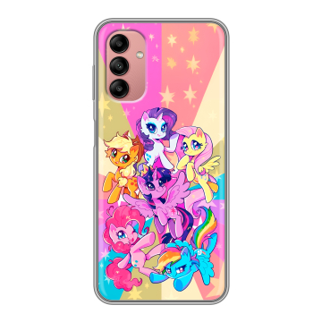 Силиконовый чехол на Samsung Galaxy A04s с принтом My little pony Дружба чудо