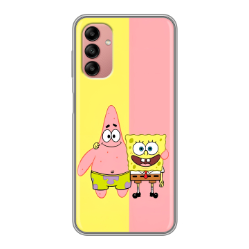 Силиконовый чехол на Samsung Galaxy A04s с принтом Спанч боб Спанчбоб